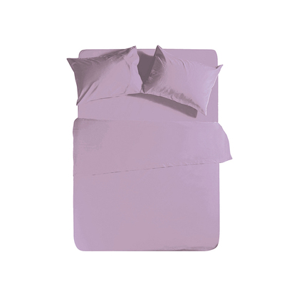 Set Of 2 Pillowcases 52x72 NEF-NEF Basic/Lavender 100% Cotton Pennie 144TC