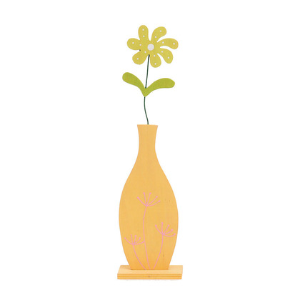 Πασχαλινό Ξύλινο Διακοσμητικό Λουλούδι 8x5x30cm ZHZ690/B