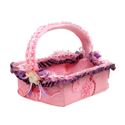 Decorative Fabric Pink Basket 20x14x18cm CHR921/P