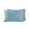 Set Of 2 Embroidered Pillowcases 52x72  NEF-NEF Elvira-22 Aqua 100% Microfiber