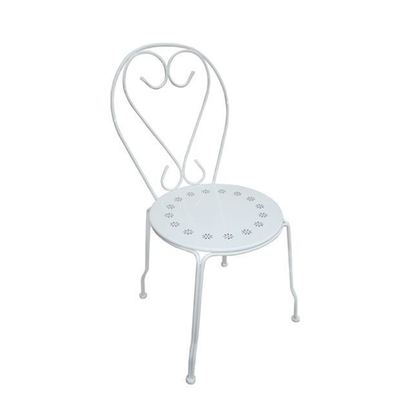 Καρέκλα Μέταλλο Βαφή Άσπρο 41x48x90cm ZWW BISTRO Ε5182,1