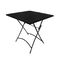 Τραπέζι Πτυσσόμενο Μέταλλο Βαφή Μαύρο 70x70x71 ZWW PARK Ε5177