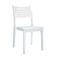 Καρέκλα Τραπεζαρίας Κήπου Στοιβαζόμενη, PP - UV Protection 46x52x86 ZWW OLIMPIA Ε345,1 Άσπρο