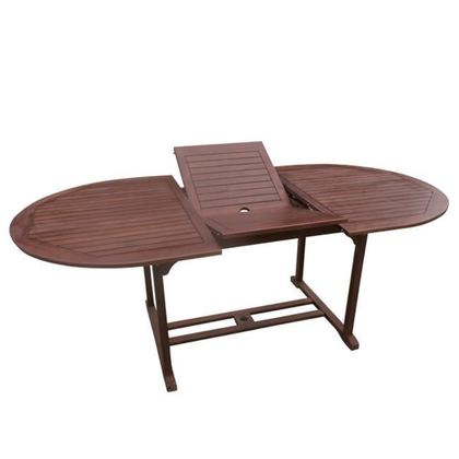 Τραπέζι Επεκτεινόμενο Oval, Ξύλο Acacia 150/200x100 H.74cm ZWW GARDEN Ε20211,9