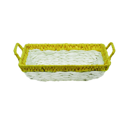 Wicker Yellow Basket 25x18x7cm GUB8001