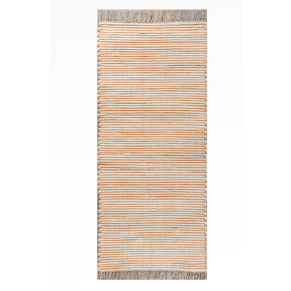 Πατάκι Χειροποίητο Καλοκαιρινό Βαμβακερό 067x150cm Tzikas Carpets Natura Summer 30160-020