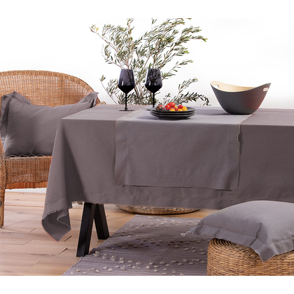 Tablecloth 140x180 NEF-NEF Minimal/Grey 100% Cotton