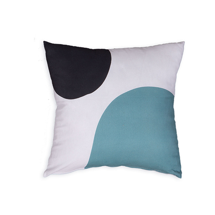 Decorative Pillow 50x50 NEF-NEF Minimalist/Aqua 100% Cotton