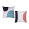 Decorative Pillow 50x50 NEF-NEF Minimalist/Aqua 100% Cotton