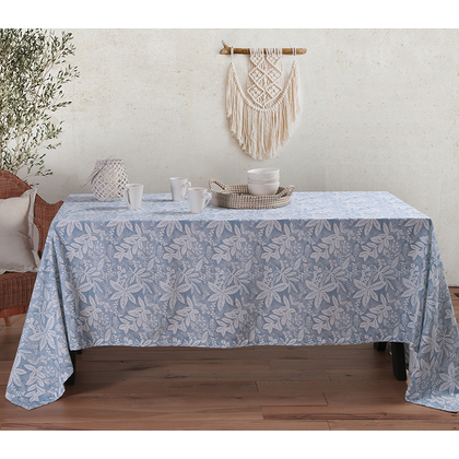 Tablecloth 150x300 NEF-NEF Matis/Denim 100% Cotton