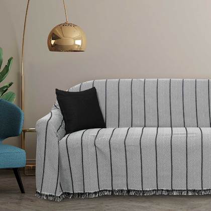 Three Seater Sofa Throw Das Home 180x300cm Throws Line 0228 Cotton
