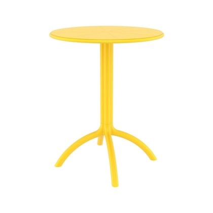 Τραπέζι Resin Φ60x75 Octopus Χρώμα Κίτρινο