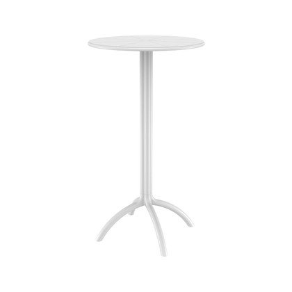 Τραπέζι Bar Resin Φ60x108 Octopus Χρώμα Λευκό