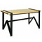 Τραπέζι Μέταλλο-Ξύλο 180x80x75cm Με επιλογή χρώματος