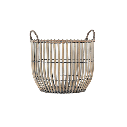 Decorative Basket 38x29 NEF-NEF Lunar/Natural 80% Chaste Tree 20% Metal