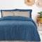 Queen Size Piquet Blanket 220x240cm Das Home Blankets Summer 0472 Blue