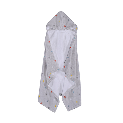Baby Bath Cape Towel 70x120 NEF-NEF Little Star/Grey 100% Cotton