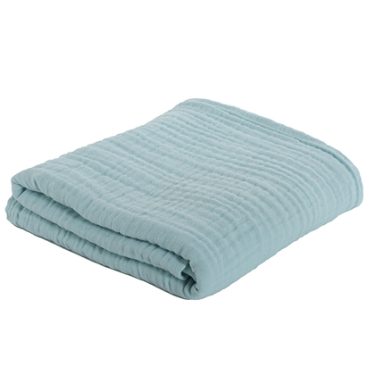 Baby Holding Blanket 80x110 NEF-NEF Whisper/Aqua 100% Cotton