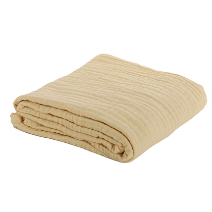 Βρεφική Κουβέρτα Αγκαλιάς 80x110 NEF-NEF Whisper/Yellow 100% Βαμβάκι