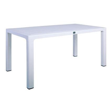 Τραπέζι Τραπεζαρίας Κήπου - Βεράντας, PP Απόχρωση Άσπρο 150x90x73cm ZWW Tec Ε391,2