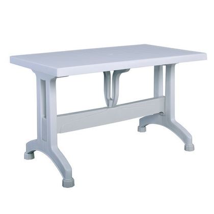 Τραπέζι Τραπεζαρίας Κήπου - Βεράντας, PP Απόχρωση Άσπρο 120x70x73cm ZWW Vicco Ε393,2
