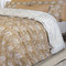 King Size Duvet Cover Set 3pcs 240x260 Greenwich Polo Club Essential-Bedroom Collection 2121 Gold-White 100% Cotton 160TC