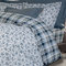 King Size Duvet Cover Set 3pcs 240x260 Greenwich Polo Club Essential-Bedroom Collection 2118 Blue-White-Beige 100% Cotton 160TC