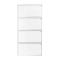 Παπουτσοθήκη λευκή μεταλλική με 4 τμήματα Υ137,5x65,5x15,5εκ. NEXTDECO