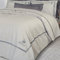 King Size Bed Sheets Set 4pcs 270x280 Greenwich Polo Club Premium-Bedroom Collection 2129 Grey 100% Cotton-Satin 210TC