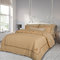 King Size Bed Sheets Set 4pcs 270x280 Greenwich Polo Club Premium-Bedroom Collection 2130 Beige 100% Cotton-Satin 210TC