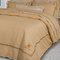 King Size Bed Sheets Set 4pcs 270x280 Greenwich Polo Club Premium-Bedroom Collection 2130 Beige 100% Cotton-Satin 210TC