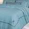 Double Bed Sheets Set 4pcs 240x270 Greenwich Polo Club Premium-Bedroom Collection 2132 Blue 100% Cotton-Satin 210TC
