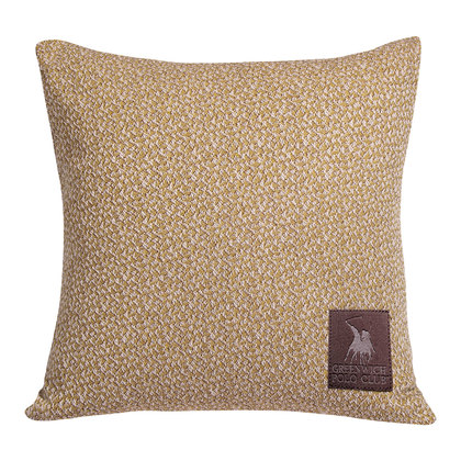 Decorative Pillow 42x42 Greenwich Polo Club Throws Collection 2787 Gold 80% Cotton 20% Polyester