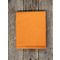 King Size Bed Sheet Fitted 180x200+32cm Nima Home Unicolors Deep Orange Cotton