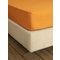 Semifull Bed Sheet Fitted 120x200+32cm Nima Home Unicolors Deep Orange Cotton