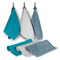 Kitchen Towel 3pcs. Set 30x50cm SB Home Kitchen Collection Primus No1/Petrol, Silver, Blue Sky