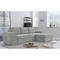 Corfu Γωνιακός καναπές κρεβάτι με αποθηκευτικό χώρο 271x163εκ. Ice Grey Δεξιά γωνία