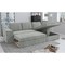 Corfu Γωνιακός καναπές κρεβάτι με αποθηκευτικό χώρο 271x163εκ. Ice Grey Δεξιά γωνία