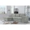 Corfu Γωνιακός καναπές κρεβάτι με αποθηκευτικό χώρο 271x163εκ. Ice Grey Αριστερή Γωνία