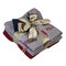 Towels Set 4pcs 30x50 Greenwich Polo Club Essential-Towel Collection 2670 Grey-Bordeaux 100% Cotton