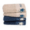 Towels Set 4pcs 30x50 Greenwich Polo Club Essential-Towel Collection 2672 Blue-Beige 100% Cotton