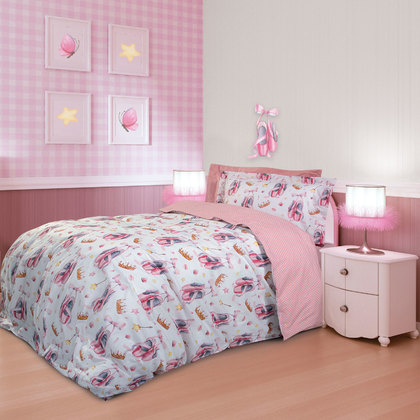 Kid's Single Duvet Cover Set 2pcs 160x240 Greenwich Polo Club Essential-Junior Collection 8816 White-Pink-Yellow 100% Cotton 160TC