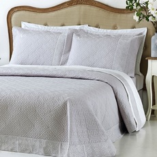 Product partial greekkey bedspread grey 1