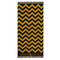 Beach Towel 90x170 Greenwich Polo Club Essential-Beach Collection 3650 Ochre-Black Jacquard 100% Cotton