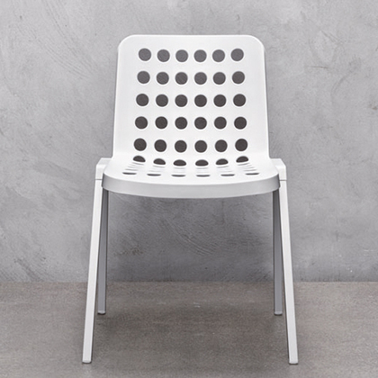 Καρέκλα Αλουμινίου  53,5x52x80/46cm PEDRALI Koi-Booki 370 Λευκή