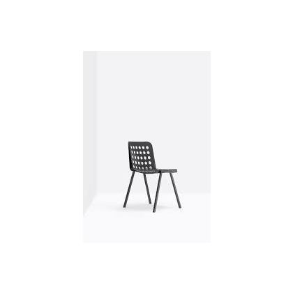 Καρέκλα Αλουμινίου  53,5x52x80/46cm PEDRALI Koi-Booki 370 Μαύρη
