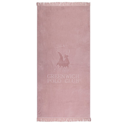 Πετσέτα Θαλάσσης 90x190 Greenwich Polo Club Essential-Beach Collection 3622 Ροδί Jacquard 100% Βαμβάκι