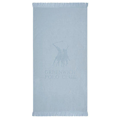 Beach Towel 80x170 Greenwich Polo Club Essential-Beach Collection 3636 Light Blue Jacquard 100% Cotton