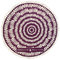 Round Beach Towel D150 Greenwich Polo Club Essential-Beach Printed Collection 3687 Bordeaux-Ivory 100% Microfiber