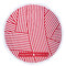 Στρογγυλή Πετσέτα Θαλάσσης Φ150 Greenwich Polo Club Essential-Beach Printed Collection 3689 Κόκκινο-Λευκό 100% Microfiber
